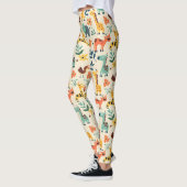 Leggings Animaux fous Motif coloré (Gauche)
