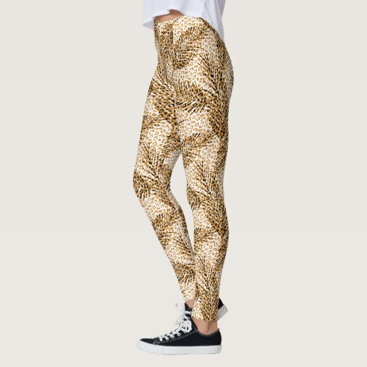 Leggings Animaux sauvages et palmiers (Gauche)