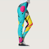 Leggings Années 80 Motif géométrique rétro (Droite)
