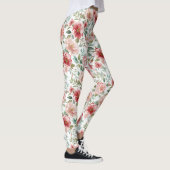 Leggings Anniversaire Fleurs Roses Rouges (Droite)