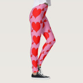 Leggings Anniversaire rose Amour Coeur rouge (Droite)