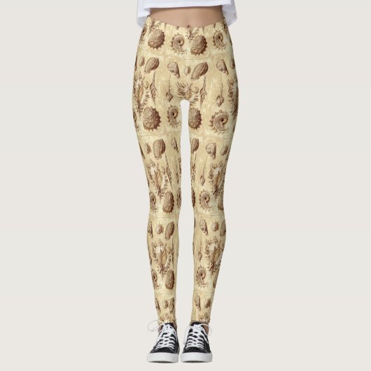 Leggings Antique Coquillages vintages (Devant)