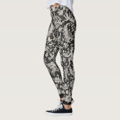 LEGGINGS ANTIQUE LACE MOTIF NOIR (Gauche)