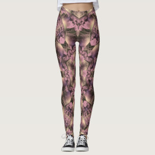 Leggings Antiquité rose victorienne