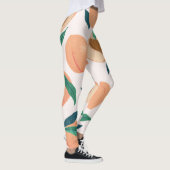 Leggings Appricot de Pêche : Motif Tropical Sans Seamless. (Droite)