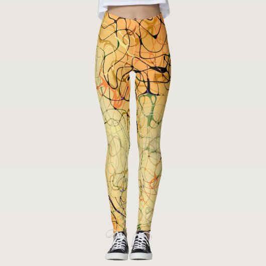 Leggings Apricot Swirl (Devant)