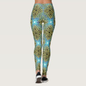 Leggings Aqua Background de Victorian Golden (Dos)