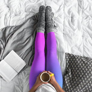 Leggings Aqua bleu et ombré rose chaud de Miami