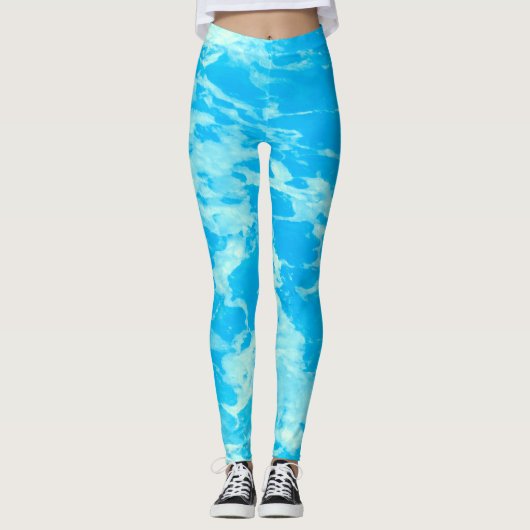 Leggings Aqua Blue Ocean (Devant)