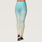 Leggings Aqua et Gold Ombre Foil (Dos)