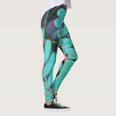 Leggings Aqua Feuilles (Droite)