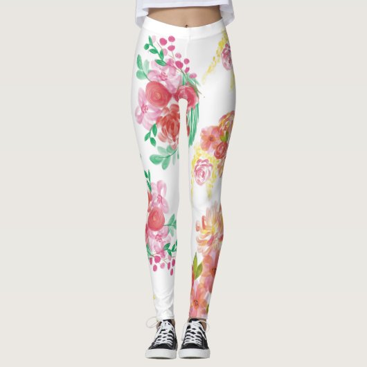 Leggings Aqua fleur (Devant)