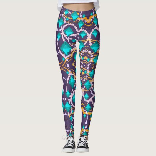 LEGGINGS AQUA GEMS (Devant)
