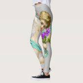 Leggings Aqua Grey Cherub Angel (Gauche)
