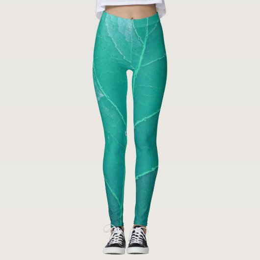 Leggings Aqua Leaf (Devant)