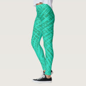 Leggings Aqua Twist turquoise (Gauche)