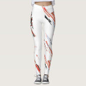 Leggings Aquaman | Black Manta Scattered Typography Graphic (Devant)