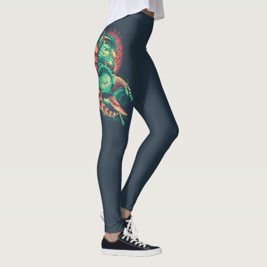 Leggings Aquaman | Xebel King Nereus Graphic (Droite)
