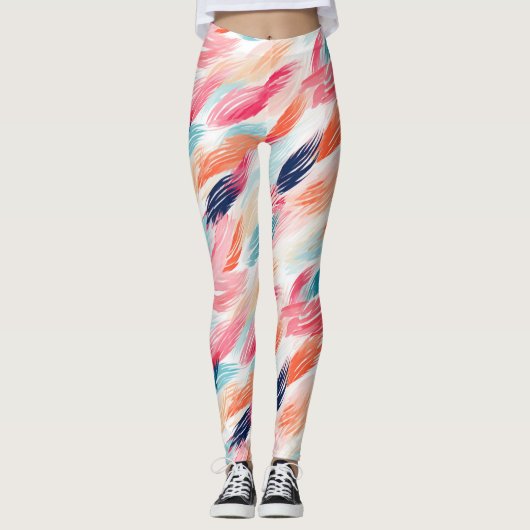 Leggings Aquarelle Abstraite (Devant)