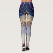 Leggings Aquarelle Abstraite colorée personnalisée (Dos)