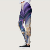Leggings Aquarelle Abstraite colorée personnalisée (Gauche)