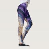 Leggings Aquarelle Abstraite colorée personnalisée (Droite)
