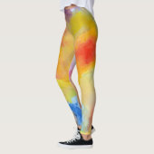 Leggings Aquarelle Abstraite Couleurs vives lumineuses Pein (Gauche)