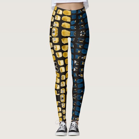 Leggings Aquarelle Abstraite : Créative sans fil (Devant)