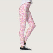 Leggings Aquarelle Abstraite moderne Zones Jaunes Rose (Droite)