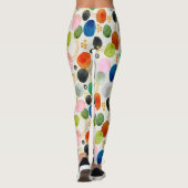 Leggings Aquarelle Abstraite Pebble Gold Parties scintillan (Dos)