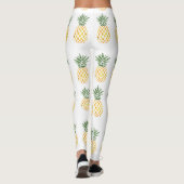 Leggings Aquarelle Ananas Plage exotique (Dos)