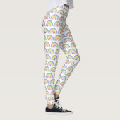 Leggings Aquarelle Arc-en-ciel et Coeurs (Droite)