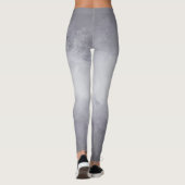 Leggings Aquarelle argent amusant avec dégradé Ombre (Dos)
