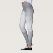 Leggings Aquarelle argent amusant avec dégradé Ombre (Gauche)