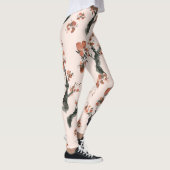 Leggings Aquarelle asiatique Floral Cherry Tree Motif (Droite)
