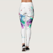Leggings Aquarelle Ballerinas : Bright Dance Illustration (Dos)