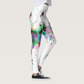 Leggings Aquarelle Ballerinas : Bright Dance Illustration (Droite)