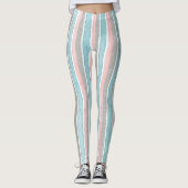 Leggings Aquarelle Bandes colorées (Devant)