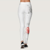 Leggings Aquarelle Beauté : Illustration de portrait fémini (Dos)