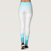 Leggings Aquarelle Bleu & Blanc Look Chic Lounge Salle De S (Dos)