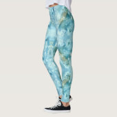 Leggings Aquarelle bleu galaxie (Gauche)