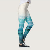 Leggings Aquarelle bleu saphir (Droite)
