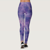 Leggings Aquarelle bleu violet rose (Dos)