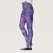 Leggings Aquarelle bleu violet rose (Gauche)