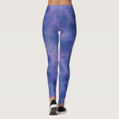 Leggings Aquarelle bleu violet rose (Dos)