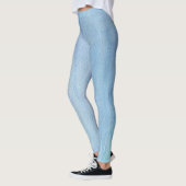 Leggings Aquarelle bleue Abstraite (Gauche)