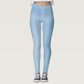 Leggings Aquarelle bleue Abstraite (Devant)
