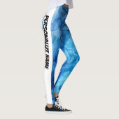 Leggings Aquarelle bleue PERSONNALISER (Droite)