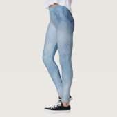 Leggings Aquarelle bleue Texture (Gauche)
