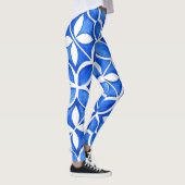 Leggings Aquarelle bleue Toscane italienne Carrelage (Droite)